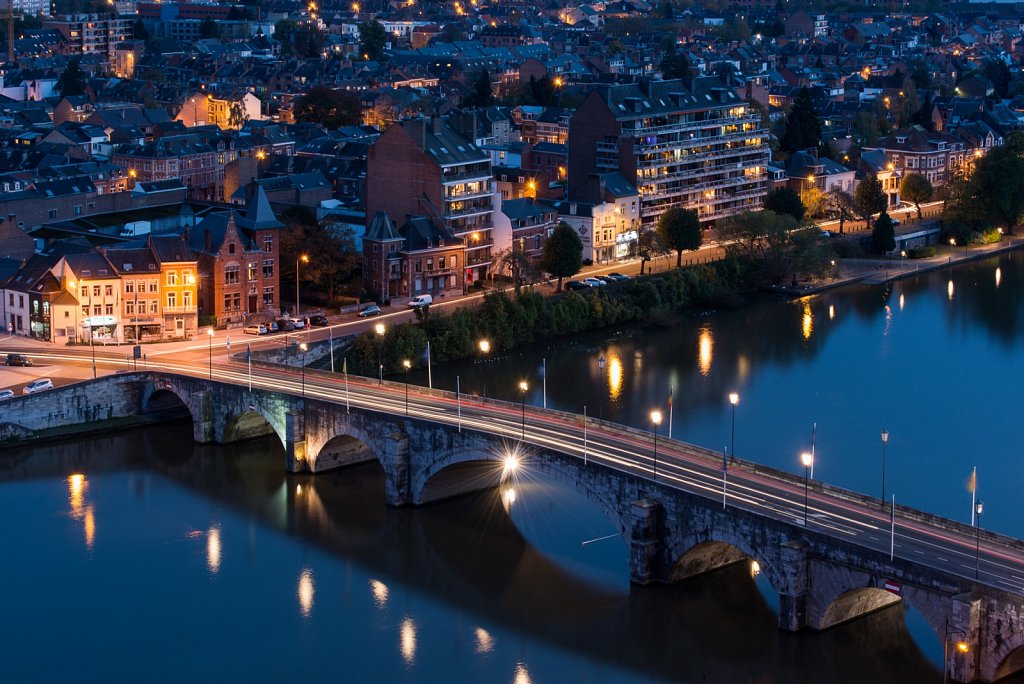 La Meuse et le pont de Jambes depuis la Citadelle